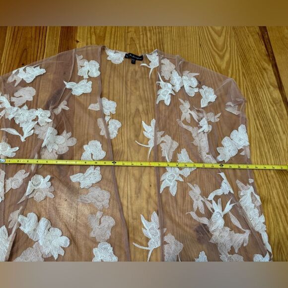 For Love and Lemons Orchids Kimono ONE SIZE Floral - Picture 8 of 9